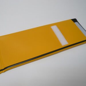 Pochettes plastique jaune avec une seule couture - Fermeture par Velcro